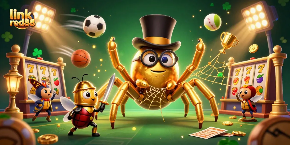 Experience the excitement of link red88 with a scene featuring vibrant casino elements and thrilling gameplay.