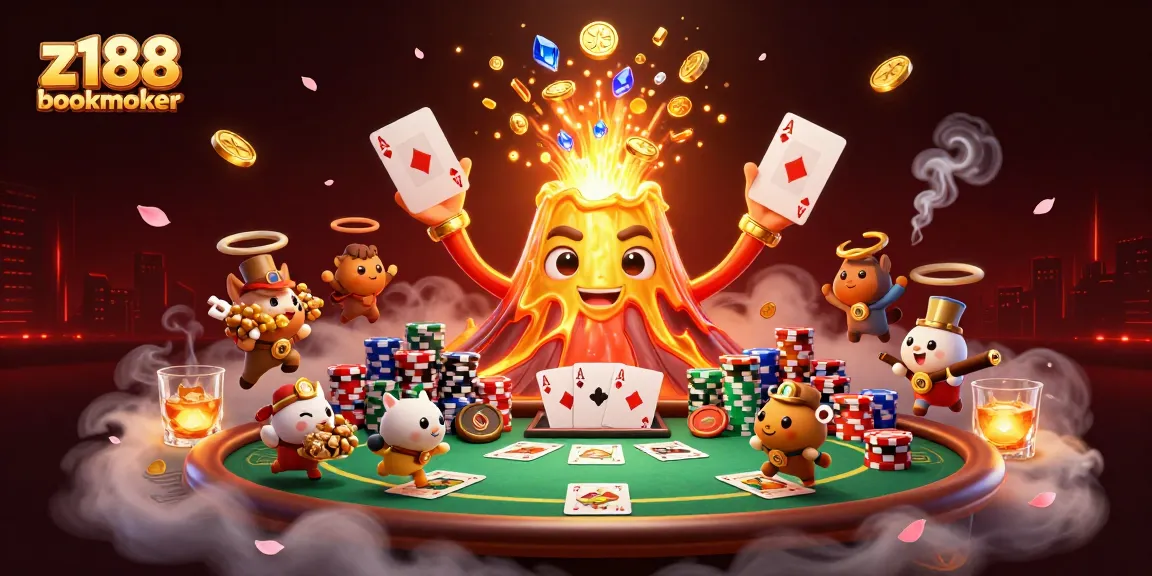 Win big at z188 bookmaker with vibrant casino illustrations and thrilling treasures!