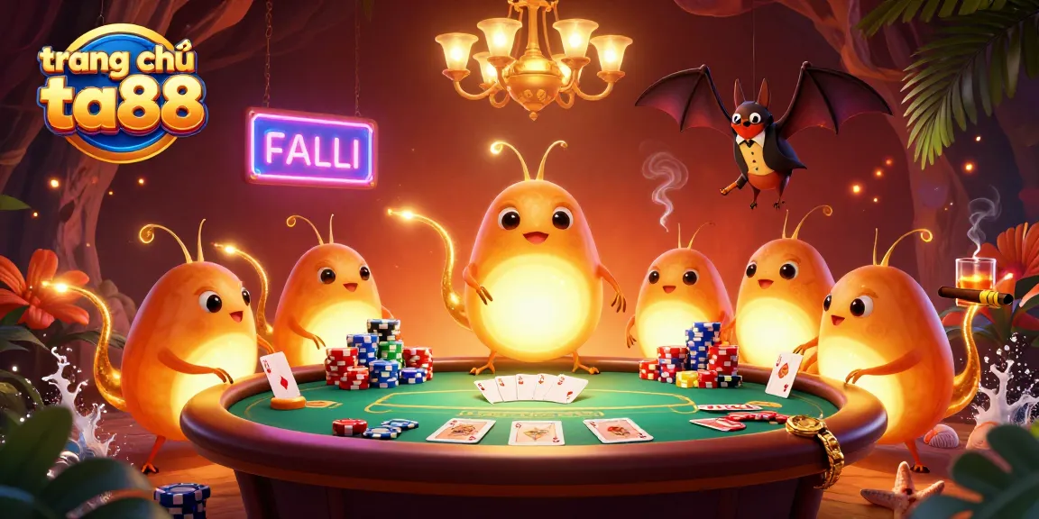 Experience exciting gameplay at trang chủ ta88 with glowworms illuminating a vibrant casino scene.