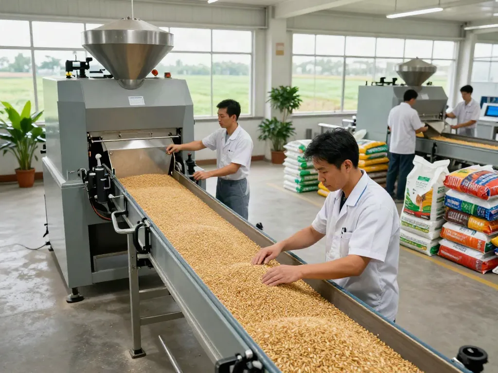 High-quality grains and animal feed production at rokok88 facility.