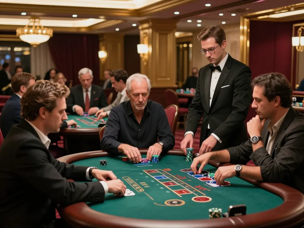 Engaged players strategizing their bets at Go99 casino blackjack tables.