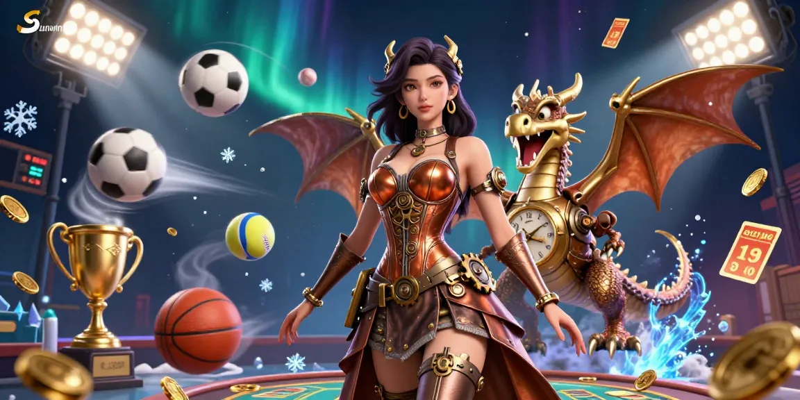 Experience thrilling gameplay at Sunwin with an imaginative steampunk theme, vivid casino elements, and engaging dynamics.