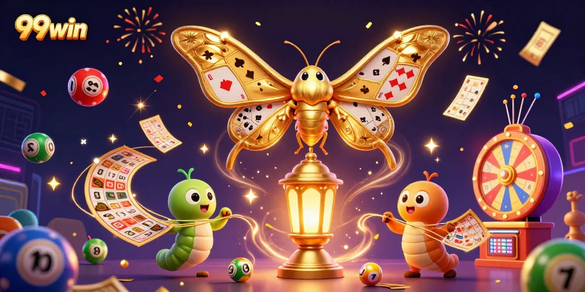 Experience the thrill of 99win with dynamic casino elements exploding around vibrant characters.