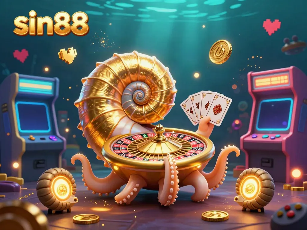 Enjoy thrilling gameplay with sin88's nautilus-inspired roulette and glimmering game elements.